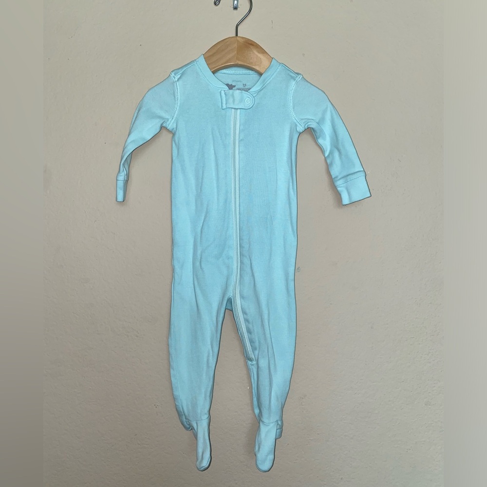 Primary light blue 3-6 months footie pj